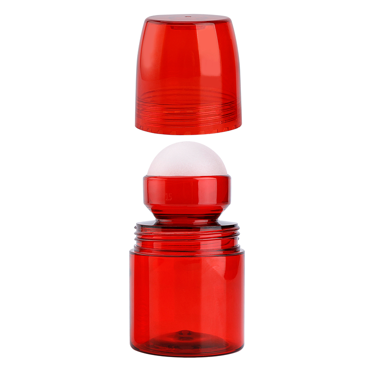 PETG – bouteille vide de déodorant en rouleau de 70ml, avec boule roulante en plastique, rouleau d'huile essentielle sur bouteille, rouleau personnalisé sur bouteille de parfum